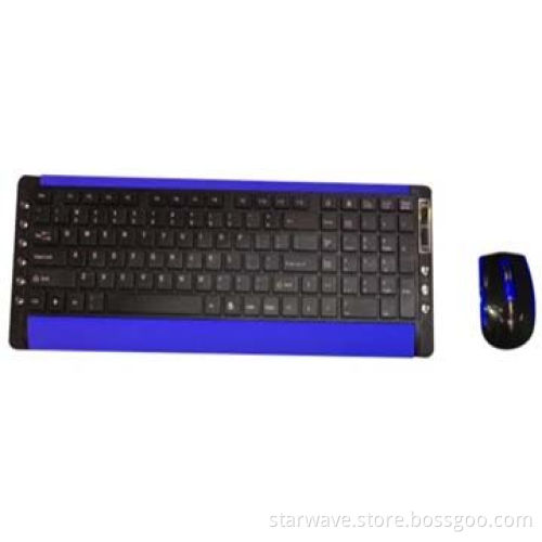 Wireless multimedia keyboard mouse combos with nano receiver and 10m remote